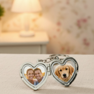 Heart Photo keychain